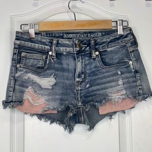 American Eagle super stretch denim shorts (6)